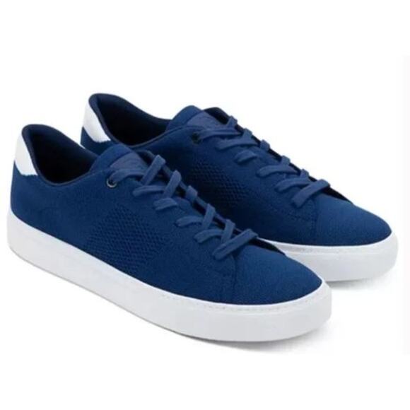 Greats Other - GREATS Brooklyn navy blue white Royale knit lace up sneaker shoes